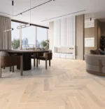 Parchet triplustratificat Barlinek Stejar Cappuccino Herringbone 130 Pure Classico Line - imagine 2