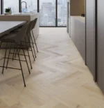 Parchet triplustratificat Barlinek Stejar Marzipan Muffin Herringbone 130 Pure Classico Line - imagine 4