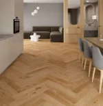Parchet triplustratificat Barlinek Stejar Toffee Herringbone 130 Pure Classico Line - imagine 4
