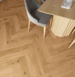Parchet triplustratificat Barlinek Stejar Toffee Herringbone 130 Pure Classico Line - imagine 3