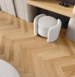 Parchet triplustratificat Barlinek Stejar Bright Herringbone 110 Pure Classico Line - imagine 3
