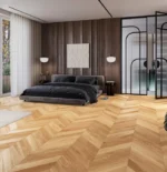 Parchet triplustratificat Barlinek Stejar Caramel Chevron Pure Classico Line - imagine 2