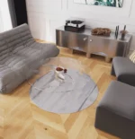 Parchet triplustratificat Barlinek Stejar Bright Chevron Pure Classico Line - imagine 3