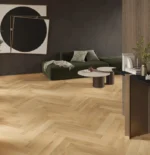 Parchet triplustratificat Barlinek Stejar Caramel Herringbone 110 Pure Classico Line - imagine 2