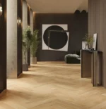 Parchet triplustratificat Barlinek Stejar Caramel Herringbone 110 Pure Classico Line - imagine 3