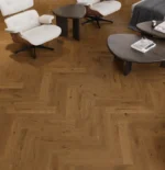 Parchet triplustratificat Barlinek Stejar Brown Sugar Herringbone 130 Pure Classico Line - imagine 3