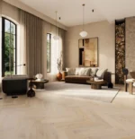 Parchet triplustratificat Barlinek Stejar Cappucino Herringbone 110 Pure Classico Line - imagine 2