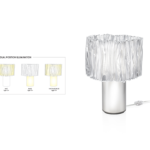 Lampa de masa gri Accordeon By Slamp