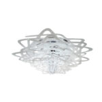 Plafoniera alba sau neagra din cristal Aurora L by Slamp