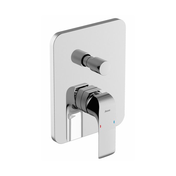 fl065-bez-rbox Baterie încastrabilă cu comutator, pentru R-box Ravak Flat FL 065.00, crom - imagine 1