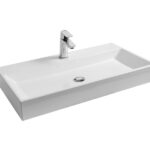 Lavoar material compozit Ravak SD Natural, 80x45x14 cm, alb