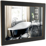 Oglinda negru+auriu Beatrice 80 cm