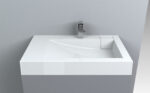 Lavoar suspendat Miraggio Tokyo, 80x50x11 cm, alb - imagine 2