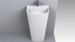 Lavoar freestanding Miraggio Halifax, 52,5x88x12,5 cm, alb