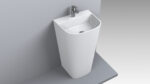 Lavoar freestanding Miraggio Halifax, 52,5x88x12,5 cm, alb - imagine 2