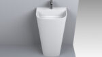 Lavoar freestanding Miraggio Halifax, 52,5x88x12,5 cm, alb - imagine 3