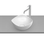 Lavoar pe blat Roca Ohtake, 37,5x37,5x17,5 cm, alb