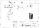 Lavoar freestanding Miraggio Halifax, 52,5x88x12,5 cm, alb - imagine 6