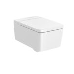Vas WC suspendat Roca Inspira Square Rimless, 37x56x44 cm, alb