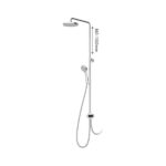 Coloană de duș fara baterie Ravak DS 090.00, crom - imagine 2