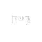 Lavoar Karag - Marais 44x38x83 cm Freestanding G-303 - imagine 3