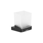 Suport cu pahar Ravak 10° TD210.20BL, negru mat
