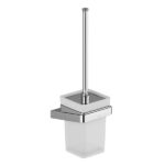 Perie wc cu suport de sticla Ravak 10° TD410.00CR, crom