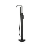 Baterie cada montaj pe pardoseala Besco Modern 1 Black, negru mat