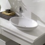 Lavoar pe blat Villeroy & Boch Loop & Friends, oval, 63 cm, cu preaplin, alb - imagine 4