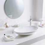 Lavoar pe blat Villeroy & Boch Loop & Friends, oval, 63 cm, cu preaplin, alb - imagine 7