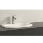Lavoar incastrat Villeroy & Boch O.Novo, oval, 56 cm, alb alpin - imagine 2