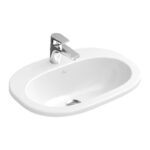 Lavoar incastrat Villeroy & Boch O.Novo, oval, 56 cm, alb alpin