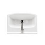 Set mobilier suspendat si lavoar Cersanit Sati, 60,5 x 41,5 cm, alb - imagine 2