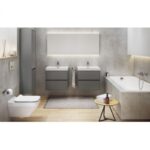 Lavoar pentru mobilier Cersanit Crea, 50 cm, alb - imagine 4