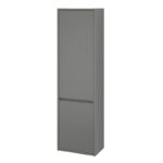 Dulap coloana Cersanit Crea, cu doua usi, 140 cm, gri