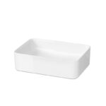 Lavoar dreptunghiular Cersanit Crea, pe blat, 50 x 35 cm, alb