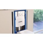 Set instalare Geberit rama Duofix rezervor Sigma 12cm cu set fixare si set antifonare, pentru wc suspendat - imagine 2