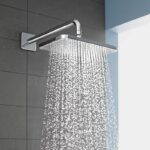 Brat de dus Hansgrohe montaj pe perete,lungime 38.9 cm, crom - imagine 4