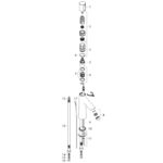 Baterie lavoar Hansgrohe Talis Select S 100, cu ventil, crom - imagine 2