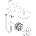 Set de dus Hansgrohe Croma Select S, cu baterie termostatata Ecostat S, crom - imagine 2