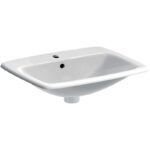 Lavoar incastrat Geberit Selnova Square, 55 cm, alb