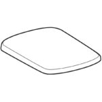 Capac WC Geberit Selnova Square, soft close si quick release, alb - imagine 5