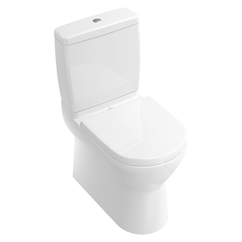 Set vas WC stativ Villeroy & Boch O.Novo, back-to-wall, alb - imagine 1
