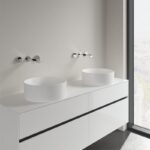 Lavoar rotund pe blat Villeroy & Boch Collaro, diametrul de 40 cm, alb - imagine 2