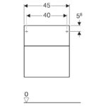 Mobilier suspendat cu doua sertare Geberit Xeno2, gri-bej - imagine 4
