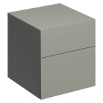 Mobilier suspendat cu doua sertare Geberit Xeno2, gri-bej