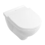Set vas WC suspendat Villeroy & Boch O.Novo COMPACT, direct flush, cu capac soft close, alb