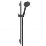 Set de dus Hansgrohe Vernis Blend Vario cu furtun, bara de 65 cm, finisaj negru mat
