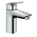 Baterie de lavoar Hansgrohe Logis 100, cu ventil click-clack, crom