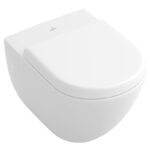 Set vas WC suspendat Villeroy&Boch Subway cu capac soft close, alb